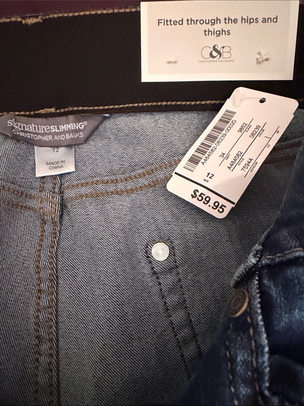 Christopher & Banks Light Blue High-Rise Slimming Jeans